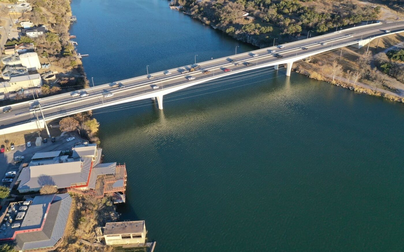Bridge over the Colorado River in the Highland Lakes region